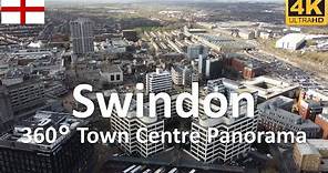 Swindon - Town Centre Panorama | England | UK - 4k 360°