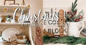 Vintage Christmas Cottage Decorate With Me | Cottage Christmas