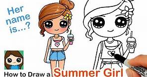 How to Draw a Cute Girl | Summer Art Series #7