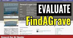 How to Evaluate a Find A Grave Memorial - Genealogy Research Basics