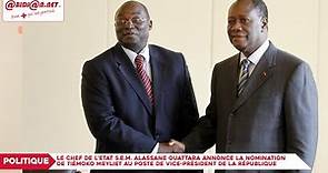 Le chef de l'Etat Alassane Ouattara nomme M. Tiémoko Meyliet au poste de vice-président