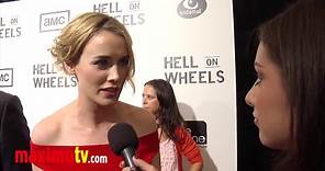 Dominique McElligott Interview at "Hell On Wheels" Season 2 Premiere Screening Arrivals