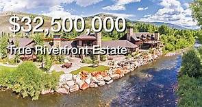 [SOLD] Spectacular $32,500,000 True Riverfront Estate on 2,670 Acres - RiverBend Ranch - Oakley, UT