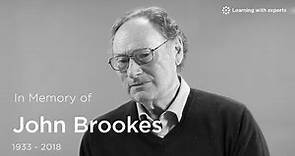 In Memory of John Brookes MBE 1933-2018 (unpublished footage)