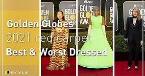 Best and worst dressed on the 2021 Golden Globes red carpet