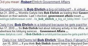 Who is Bob Ehrlich?