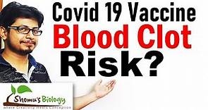 Covid 19 vaccine blood clot risk | Astrazeneca vaccine side effects