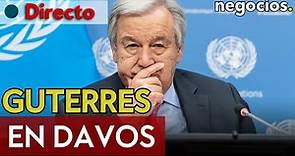 DIRECTO | DISCURSO ESPECIAL DE ANTONIO GUTERRES (ONU) EN DAVOS: Seguridad y cooperación global