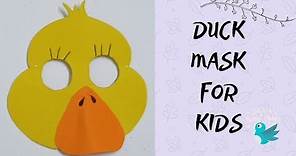 Duck mask | How to make duck mask easily |School Craft|