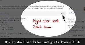How to download files and Gists from GitHub
