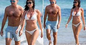 Roberto Mancini steps out on beach with stunning girlfriend in St Tropez