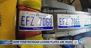 How your Michigan License plates are made