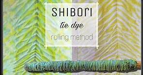 How to TIE DYE: pole wrapping technique/Arashi shibori