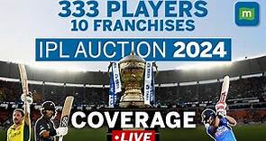 IPL Auction 2024 LIVE Updates | Mitchell Starc 24.75 Cr, Pat Cummins 20 Cr | Coca Cola Arena, Dubai