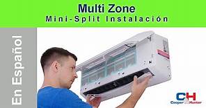 Cooper&Hunter Instalación de Multi Zone Mini Split (en Español)