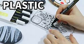 Black Paint Marker, 8 Pack Dual Tip Acrylic Paint Pens