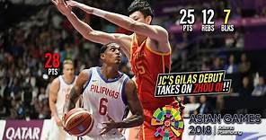 Jordan Clarkson Debuts for the Philippines vs 周琦 (Zhou Qi) Full Duel Highlights (21.08.18) [1080p]