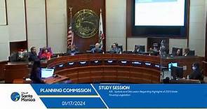 Santa Monica Planning Commission Meeting January 17, 2024