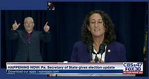 Pennsylvania Secretary of State Kathy Boockvar