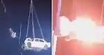 AGT stuntman Jonathan Goodwin’s horrific accident caught on video as he’s ‘slammed between cars’ that go up in