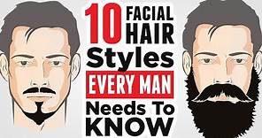 Top 10 Men's Facial Hair Styles (2024) EVERY Man Should Know