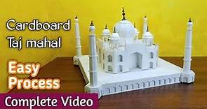 How to make Taj Mahal with Cardboard | Tajmahal Cardboard Model | School Project