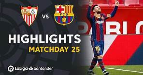 Highlights Sevilla FC vs FC Barcelona (0-2)