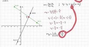 Intersección de rectas a partir de sus puntos