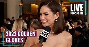 Lily James Ready for Some Champagne After Golden Globes | E! News