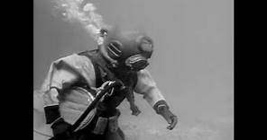 Actress Kathie Browne In Classic Hard Hat Diving Suit