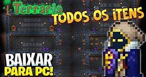 COMO BAIXAR O MAPA COM TODOS OS ITENS DO TERRARIA PARA PC!! - All Itens Map (Inferno Lh)