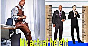 WHAT IS "THE ROCK'S" ACTUAL HEIGHT