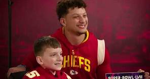 Patrick Mahomes Surprises Young Fan with Super Bowl LVIII Tickets | Kansas City Chiefs