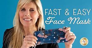How to Make a Fabric Face Mask Fast & Easy | With or Without Elastic | a Shabby Fabrics Tutorial