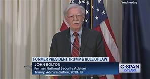 Former National Security Advisor John Bolton on Democracy and Rule of Law