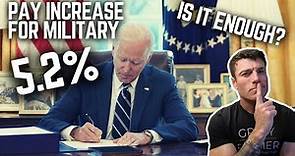 5.2% Pay Increase for Military 2024! | But is it enough?