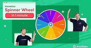 [1 Minute] How to Set Up an Interactive Spinner Wheel | AhaSlides