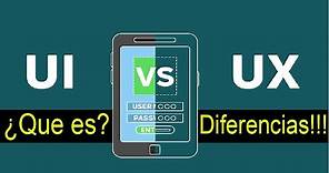 ¿Que es UX - UI y sus diferencias?