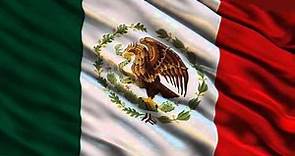 Bandera de Mexico Ondeando 01