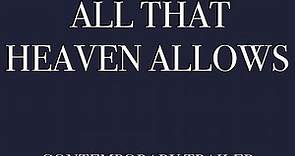1955 - All That Heaven Allows Trailer