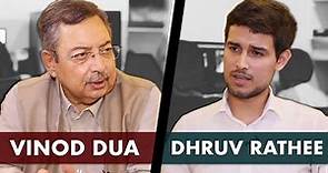 Vinod Dua Exclusive Interview with Dhruv Rathee | Media, Modi & Indira Gandhi
