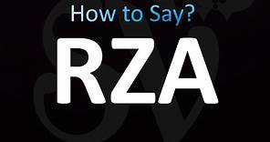 How to Pronounce RZA (correctly!)