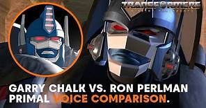 Audio Clips Of Garry Chalk Vs. Ron Perlman Voicing Optimus Primal | Transformers Rise Of The Beasts