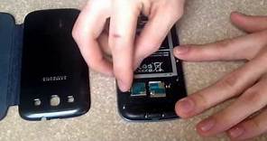 How to insert/remove a micro sd memory card on a samsung galaxy s3