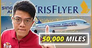 Singapore Airlines KrisFlyer Award Flights FULL Guide | Get 50,000 Miles!
