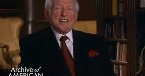 Sidney Sheldon on his success, and advice for an aspiring writer - TelevisionAcademy.com/Interviews