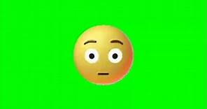 shocked emoji - green screen