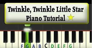 Easy Piano Tutorial: Twinkle Twinkle Little Star