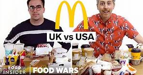 US vs UK McDonald's | Food Wars