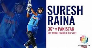 Suresh Raina's 36* | India v Pakistan | Cricket World Cup 2011